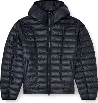 Diesel Mouwloze Donsjas - Heren - Winterjassen - Zwart - M - Leer - Jassen