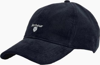 Barbour Mens Barbour Bayfield Cord Cap NY71 Navy - Size: ONE size