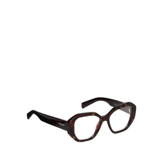 Prada Glasses, female, Brown, ONE SIZE, Geometric Optical Glasses