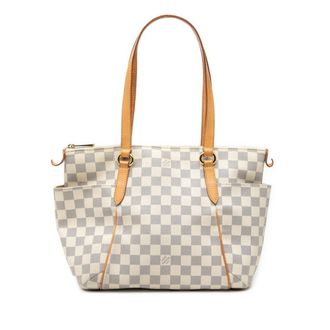 Louis Vuitton White Pvc Leather Handbag Tote Bag (Pre-Owned)