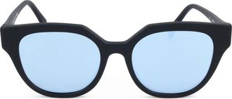 Retro Superfuture 53mm Cat Eye Sunglasses in Black at Nordstrom Rack