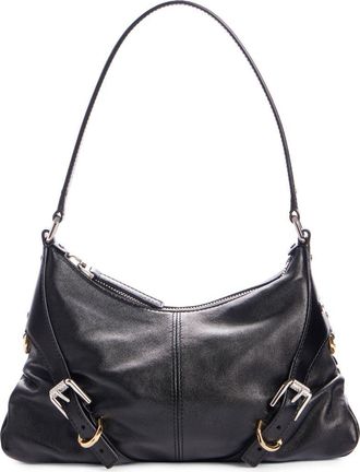 Givenchy Voyou Harness Leather Shoulder Bag in 001-Black at Nordstrom
