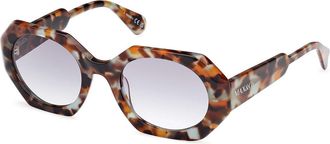 Max & Co. MO0115 55B Womens Sunglasses Tortoiseshell Size 51