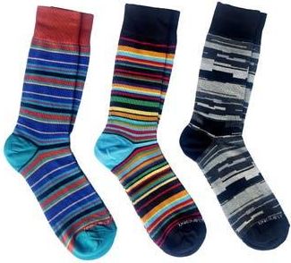 Unsimply Stitched Assorted 3-Pack Crew Socks in Multicolor Blue at Nordstrom Rack