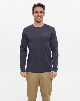 tentree Baker Longsleeve in Midnight Blue Heather at Nordstrom, Size Xx-Large