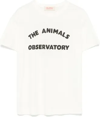 The Animals Observatory Big Rooster T-shirt - kids - Cotton - 14 yrs - White