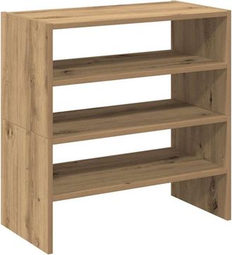 vidaXL Zapateros 2 Uds Apilables Roble Artesanal 60x30x30,5 Cm Vidaxl