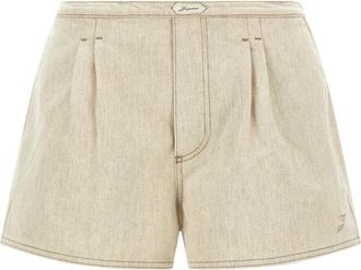 Jacquemus Le Short De-N&icirc;mes Amelo - Dames - Denim shorts - Beige - M - Katoen - Korte Broeken
