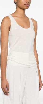 Max Mara Womens Cashmere Tank Top - Ivory - Size X-Small