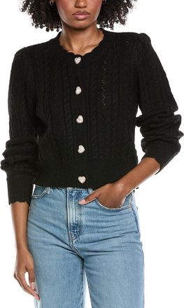 CeCe by Cynthia Steffe Heart Button Pointelle Cardigan