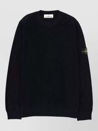 Stone Island cotton logo patch jumper
