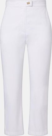 Max Mara Curve cotton-blend cropped straight pants