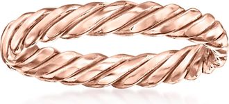 RS Pure by Ross-Simons 14kt Rose Gold Twisted Ring