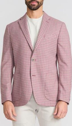 Ibiza Lifestyle Check Sport Coat in Brick at Nordstrom Rack, Size 36 Regular