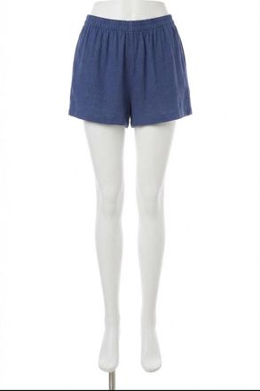 Z Supply Womens Scout Linen Blend Short In Yacht Blue