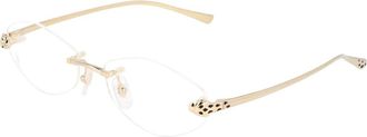Cartier Ct0637O Optical Frame - unisex - Accessoires - Geel - Maat: 56 MM