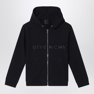 Givenchy Black zip hoodie with logo