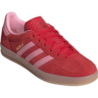 adidas Gazelle Indoor Sneaker in Scarlet/Light Pink/Gum4 at Nordstrom, Size 10.5