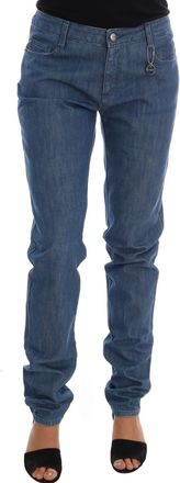 Costume National Costume National Dames Beige Katoen Stretch Slim Fit Jeans