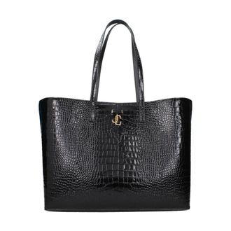 Jimmy Choo London Nine2Five Borsa Tote Effetto Coccodrillo - - Bags - Donna - Nero - ONE SIZE