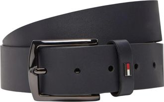 Tommy Hilfiger Accessoires, Heren, Blauw, 120 CM, Leer, Denton 3.5 Ext Riem