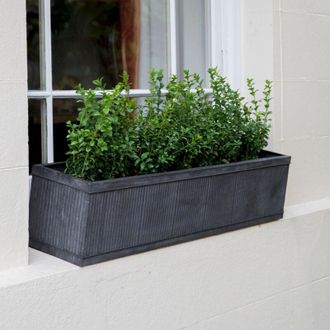 Garden Trading Vence Rectangular Window Planter Flower Box 90cm Metal