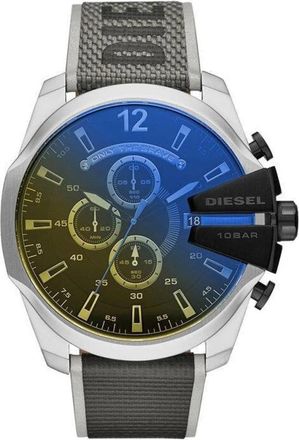 Diesel Dz 4523 Mega Chief Chronograaf Horloge - Heren - Horloges - Grijs - ONE Size - Accessoires