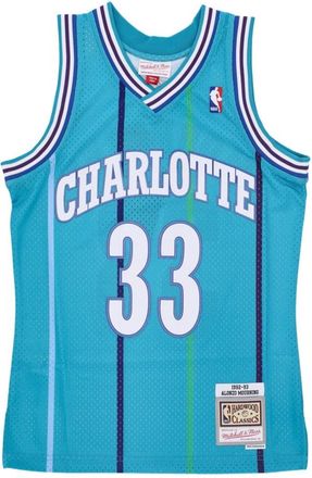 Mitchell & Ness Swingman Jersey - Heren - Fitness - Blauw - S - Polyester - Fitness