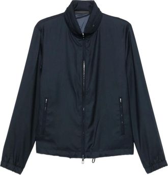 Giorgio Armani Icon Blouson - Heren - Zomerjassen - Blauw - M - Kasjmier - Jassen