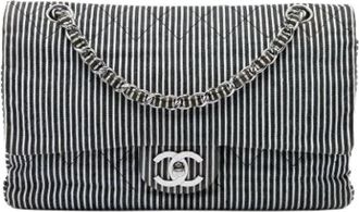 Chanel Pre-owned Vintage Double Flap Shoulder Bag - Dames - Vintage Schoudertas - Zwart - ONE Size - Vintage