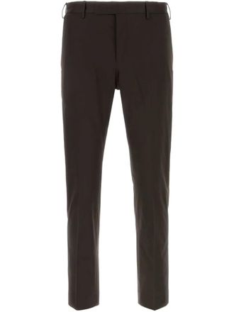 Pantaloni Torino slim-cut trousers - men - Spandex/Elastane/Cotton - 46 - Brown