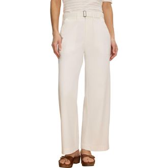 Nic+Zoe Highland Soft Stretch Wide Leg Pants in Paper White at Nordstrom, Size 14
