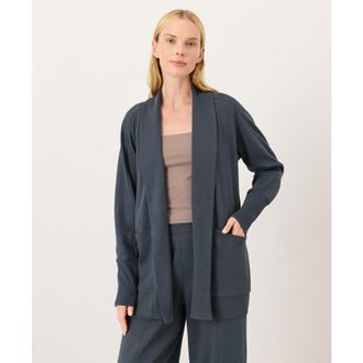 Pact Organic Cotton Airplane Wrap Cardigan in Steel Blue at Nordstrom, Size Xx-Large