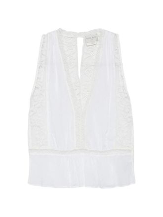 Forte_Forte Top Voile Co/se e Pizzo