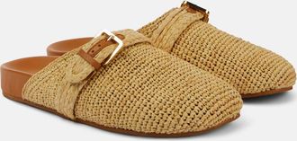 Robert Clergerie Quinta raffia mules