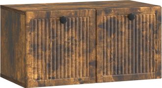 vidaXL Mueble Para Tv De Pared Roble Ahumado 59,5 X 31 X 30 Cm Vidaxl