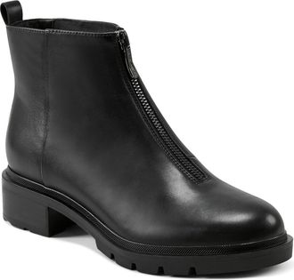 Easy Spirit Vasso Zip-Up Bootie in Black at Nordstrom, Size 8.5