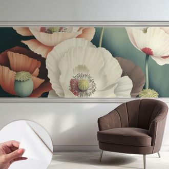 Tulup Fotomurale Adesivo Stickers - Murali Decorativo - Soggiorno Moderno - Effetto Realistico - Bellezza Floreale 250x104 Cm
