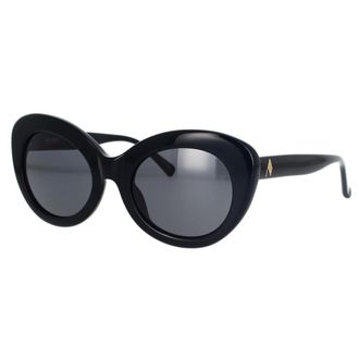 The Attico Sunglasses, female, Black, 53 MM, Black Cat-Eye Sunglasses Linda Farrow Agnes