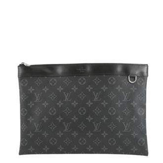 Louis Vuitton Pre-owned Clutches, male, Black, Size: ONE SIZE Pre-owned Clutch bag, Pochette
