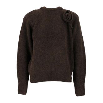 Rotate Maglione con fiori 3D - - Knitwear - Donna - Marrone - XS