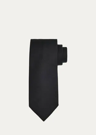 Tom Ford Mens Solid Linen Tie