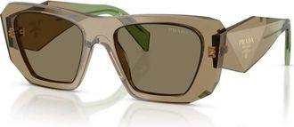 Prada B18S Zonnebril - Dames - Zonnebrillen - Bruin - 53 MM - Accessoires
