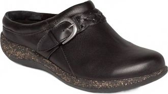 Aetrex Womens Libby Braided Clog In Black