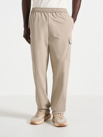 Mani&egrave;re De Voir Rayan Technical Cargo Trousers in Taupe at Nordstrom, Size Xx-Large
