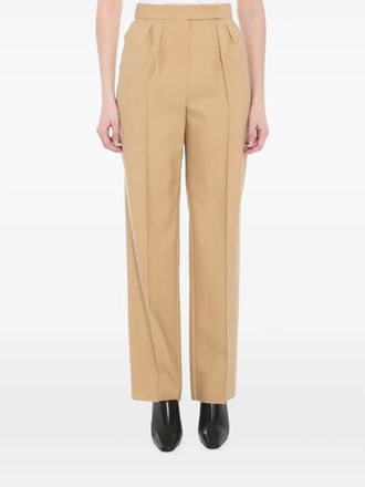 Max Mara Broek met geplooide voorkant - Beige