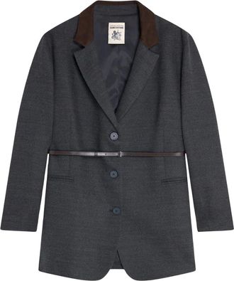 Semicouture Giacca in flanella grigia - - Jackets - Donna - Grigio - L