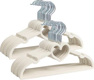 OEM Juego De 30 Perchas De Terciopelo Para Ni&ntilde;os, Antideslizantes Y Ultrafinas, Para Un Almacenamiento &Oacute;ptimo En Los Armarios De La Habitaci&oacute;n Infantil