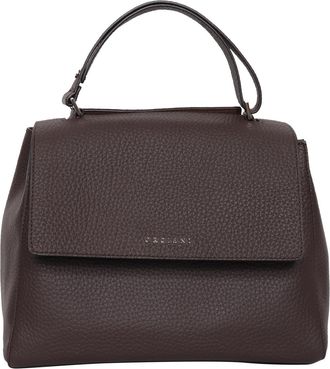 Orciani Medium Sveva Soft Pebbled Leather Shoulder Bag