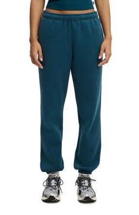 Cotton On Womens Active Plush Essential Gym Sweatpant in Tidal Teal at Nordstrom, Size X-Small
